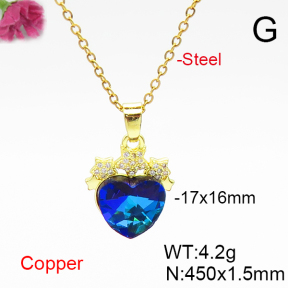 Fashion Copper Necklace  F6N406993aakl-G030