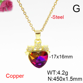 Fashion Copper Necklace  F6N406994aakl-G030