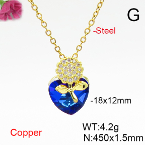Fashion Copper Necklace  F6N406997aakl-G030