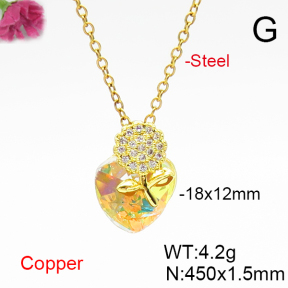 Fashion Copper Necklace  F6N406998aakl-G030