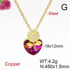 Fashion Copper Necklace  F6N407001aakl-G030
