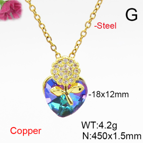 Fashion Copper Necklace  F6N407003aakl-G030