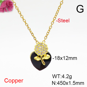 Fashion Copper Necklace  F6N407004aakl-G030