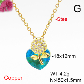 Fashion Copper Necklace  F6N407010aakl-G030