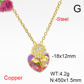 Fashion Copper Necklace  F6N407012aakl-G030