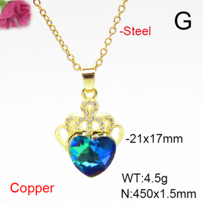 Fashion Copper Necklace  F6N407017aakl-G030