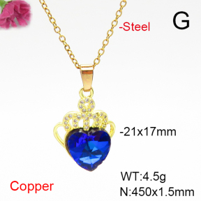 Fashion Copper Necklace  F6N407019aakl-G030