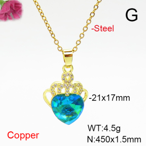 Fashion Copper Necklace  F6N407021aakl-G030