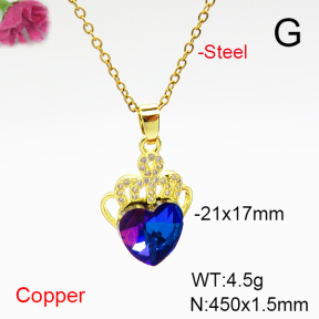 Fashion Copper Necklace  F6N407022aakl-G030