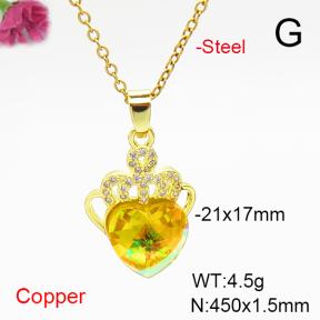 Fashion Copper Necklace  F6N407023aakl-G030