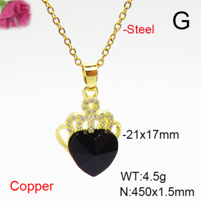 Fashion Copper Necklace  F6N407024aakl-G030