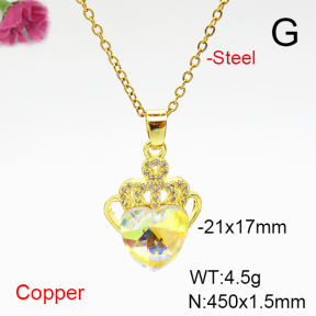 Fashion Copper Necklace  F6N407025aakl-G030