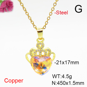 Fashion Copper Necklace  F6N407027aakl-G030