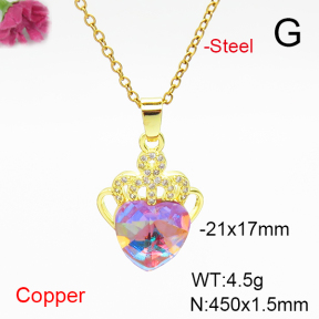 Fashion Copper Necklace  F6N407028aakl-G030