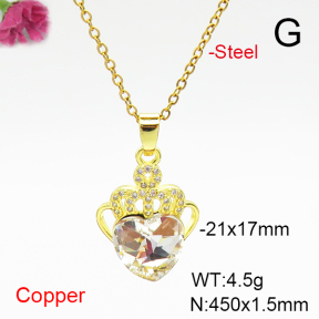 Fashion Copper Necklace  F6N407029aakl-G030