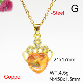 Fashion Copper Necklace  F6N407030aakl-G030