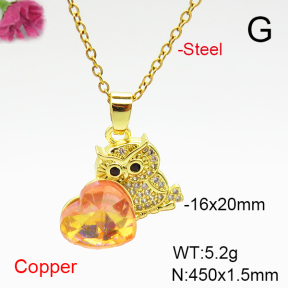 Fashion Copper Necklace  F6N407032aakl-G030
