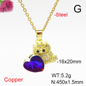 Fashion Copper Necklace  F6N407034aakl-G030