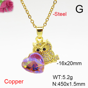 Fashion Copper Necklace  F6N407035aakl-G030