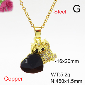 Fashion Copper Necklace  F6N407037aakl-G030