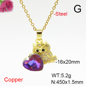 Fashion Copper Necklace  F6N407039aakl-G030
