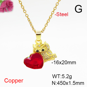 Fashion Copper Necklace  F6N407044aakl-G030