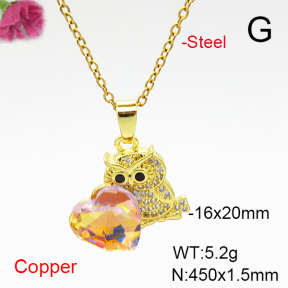 Fashion Copper Necklace  F6N407047aakl-G030