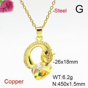 Fashion Copper Necklace  F6N407049aakl-G030