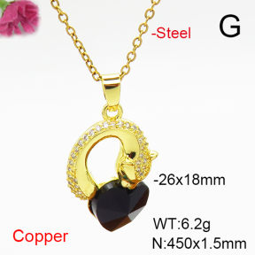 Fashion Copper Necklace  F6N407051aakl-G030