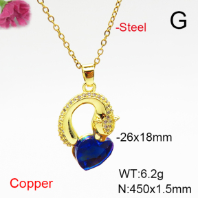 Fashion Copper Necklace  F6N407054aakl-G030