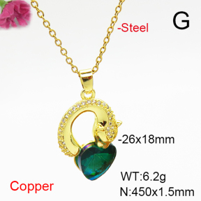 Fashion Copper Necklace  F6N407055aakl-G030