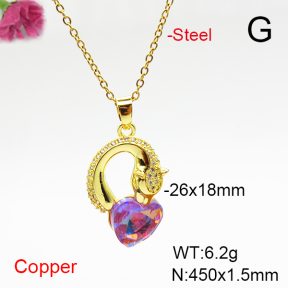 Fashion Copper Necklace  F6N407057aakl-G030