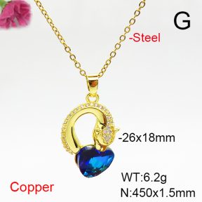 Fashion Copper Necklace  F6N407059aakl-G030