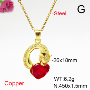 Fashion Copper Necklace  F6N407062aakl-G030