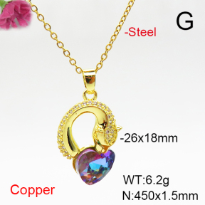Fashion Copper Necklace  F6N407063aakl-G030