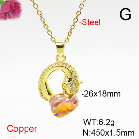 Fashion Copper Necklace  F6N407064aakl-G030