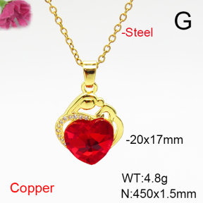 Fashion Copper Necklace  F6N407068aakl-G030