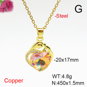 Fashion Copper Necklace  F6N407074aakl-G030