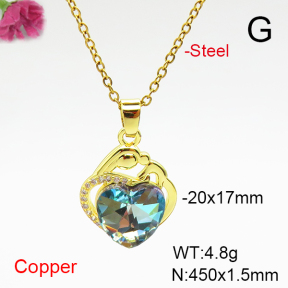 Fashion Copper Necklace  F6N407075aakl-G030
