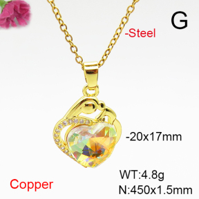 Fashion Copper Necklace  F6N407077aakl-G030