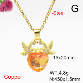 Fashion Copper Necklace  F6N407087aakl-G030