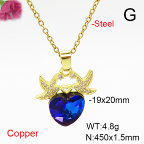 Fashion Copper Necklace  F6N407088aakl-G030