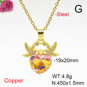 Fashion Copper Necklace  F6N407089aakl-G030