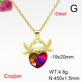 Fashion Copper Necklace  F6N407090aakl-G030