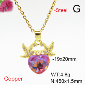 Fashion Copper Necklace  F6N407094aakl-G030