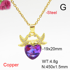 Fashion Copper Necklace  F6N407096aakl-G030
