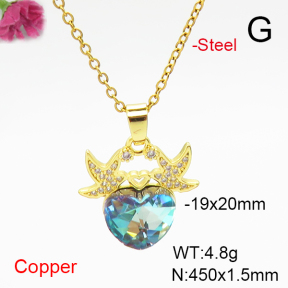 Fashion Copper Necklace  F6N407098aakl-G030
