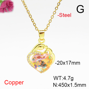Fashion Copper Necklace  F6N407100aakl-G030