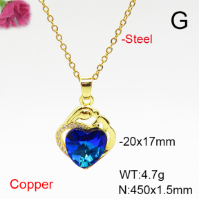 Fashion Copper Necklace  F6N407104aakl-G030