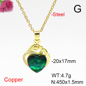 Fashion Copper Necklace  F6N407107aakl-G030
